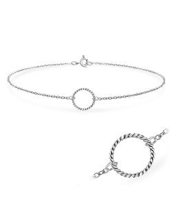 Round Silver Anklet ANK-578